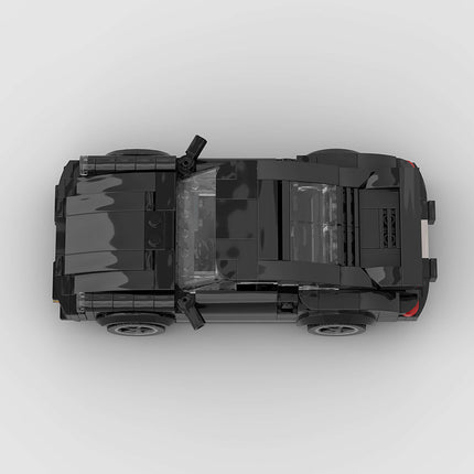 Porsche 911 Turbo Blackbird Custom Car MOC