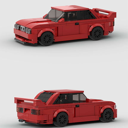 BMW E30 Red Custom Car MOC