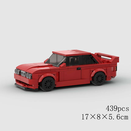 BMW E30 Red Custom Car MOC