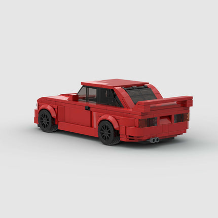 BMW E30 Red Custom Car MOC