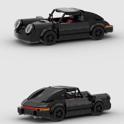 Porsche Black Bird Turbo 930 Custom Car MOC