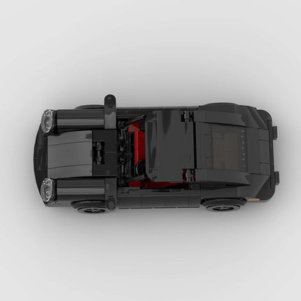 Porsche Black Bird Turbo 930 Custom Car MOC