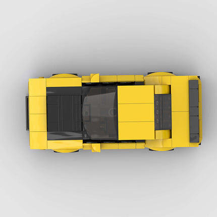 Dodge Challenger Yellow Custom Car MOC