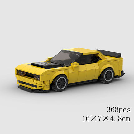 Dodge Challenger Yellow Custom Car MOC