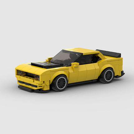 Dodge Challenger Yellow Custom Car MOC