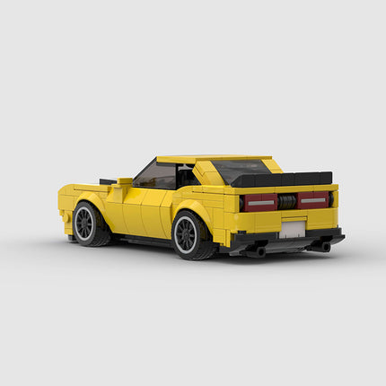 Dodge Challenger Yellow Custom Car MOC
