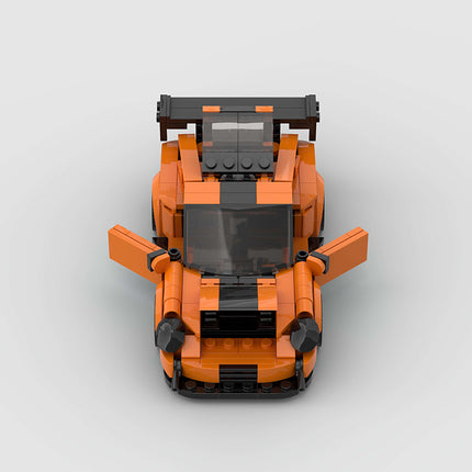 Porsche 911 GT2RS Orange Custom Car MOC