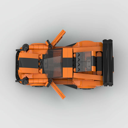 Porsche 911 GT2RS Orange Custom Car MOC