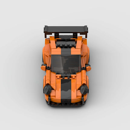 Porsche 911 GT2RS Orange Custom Car MOC