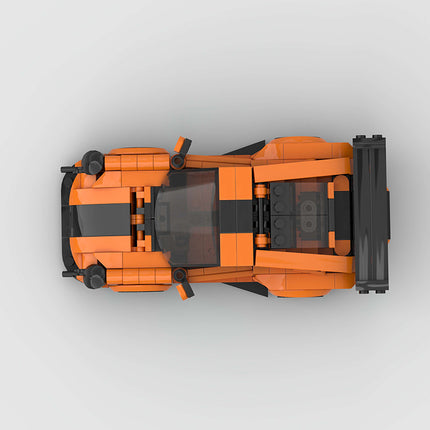 Porsche 911 GT2RS Orange Custom Car MOC