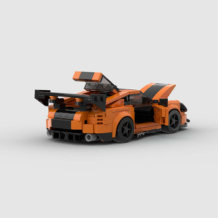 Porsche 911 GT2RS Orange Custom Car MOC