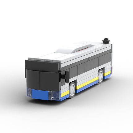 Blue Bus City Transport Custom Car MOC