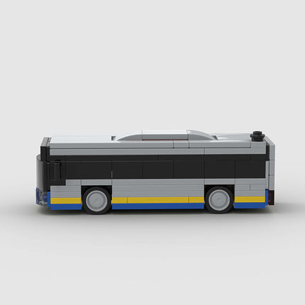 Blue Bus City Transport Custom Car MOC