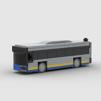 Blue Bus City Transport Custom Car MOC