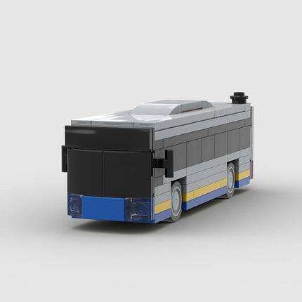 Blue Bus City Transport Custom Car MOC