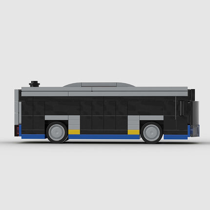 Blue Bus City Transport Custom Car MOC