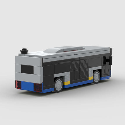 Blue Bus City Transport Custom Car MOC