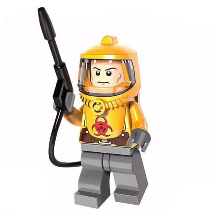 Hazmat Guy Orange custom Collectable Series Minifigure