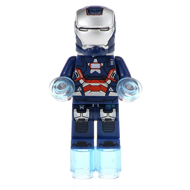 Iron Man Iron Patriot Custom Marvel Superhero Minifigure - Minifigure Bricks