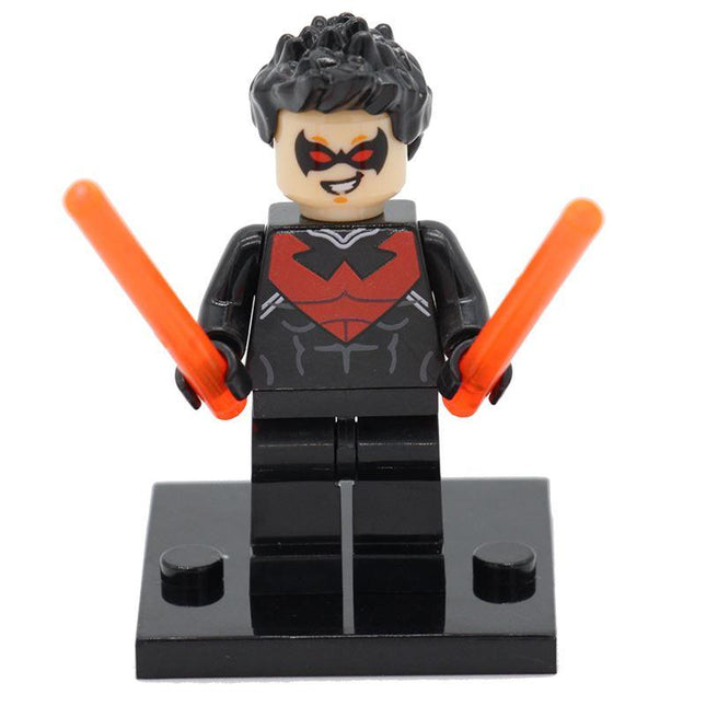 Nightwing Custom DC Comics Superhero Minifigure - Minifigure Bricks