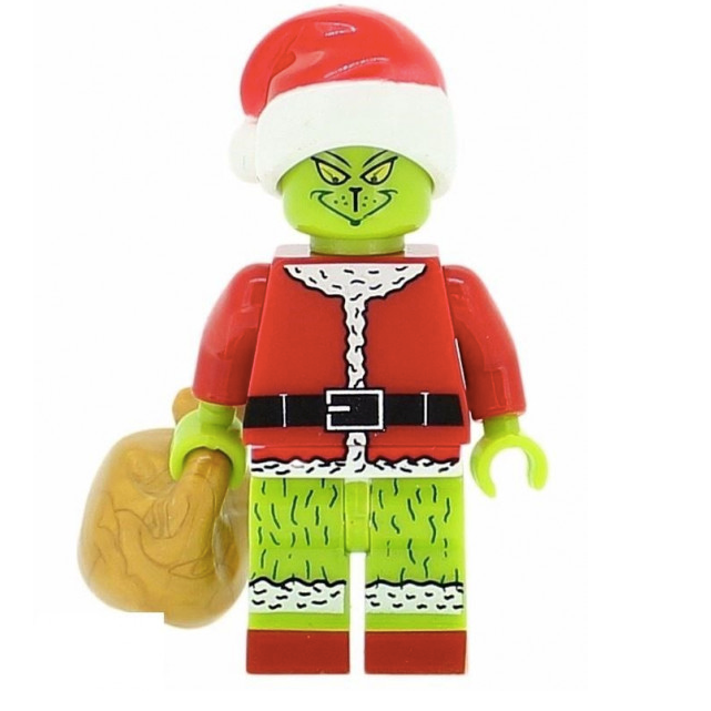 The Grinch Christmas Special custom Minifigure - Minifigure Bricks