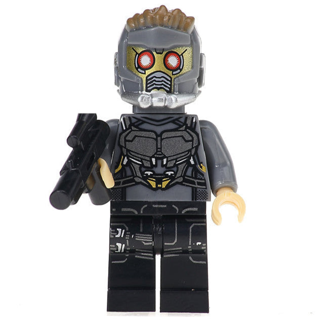 Star-Lord Custom Marvel Superhero Minifigure Guardians of the Galaxy - Minifigure Bricks