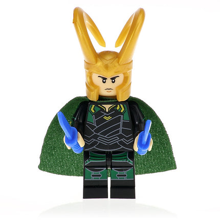Loki Custom Marvel Superhero Minifigure - Minifigure Bricks