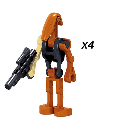 4 x R0-GR Droid custom Star Wars Minifigure - Minifigure Bricks