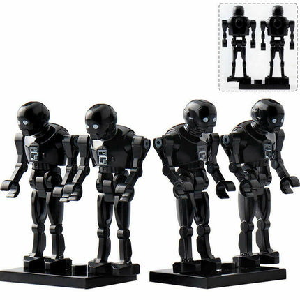 4 x K-2SO Imperial Security Droid custom Star Wars Minifigure - Minifigure Bricks