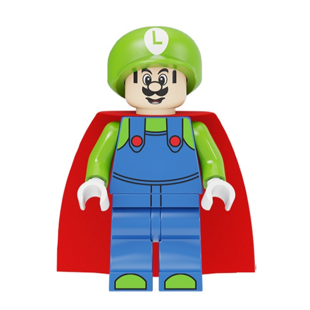 Luigi from Super Mario Minifigure