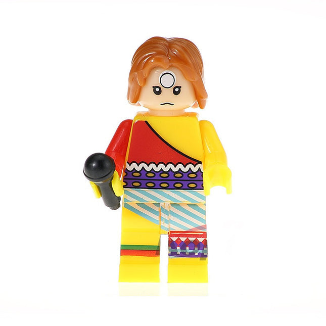 David Bowie Ziggy Stardust Outfit Custom Minifigure - Minifigure Bricks