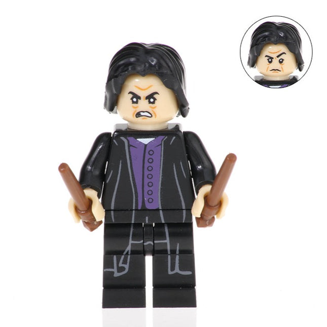 Professor Snape 2 custom Harry Potter Series Minifigure - Minifigure Bricks