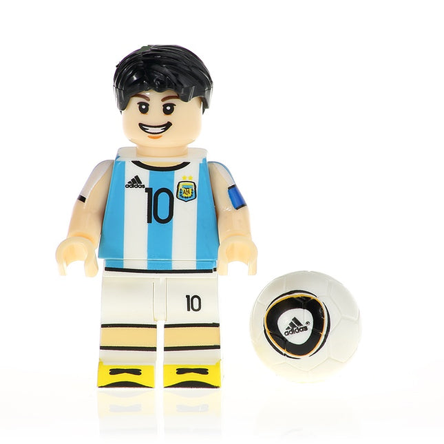 Lionel Messi Minifigure Argentine International Kit Football Legend - Minifigure Bricks