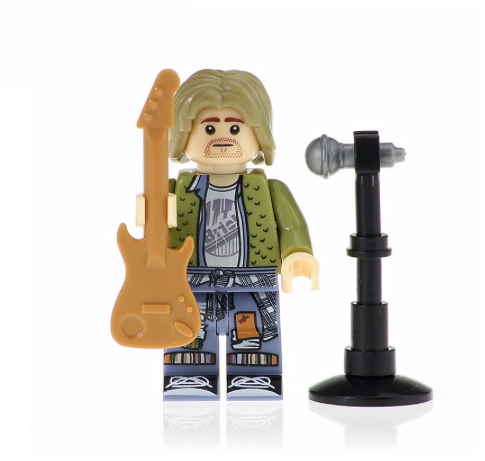 Kurt Cobain Custom Minifigure - Minifigure Bricks