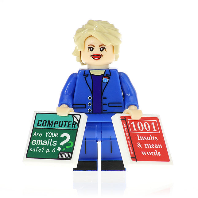 Hillary Clinton Minifigure - Minifigure Bricks