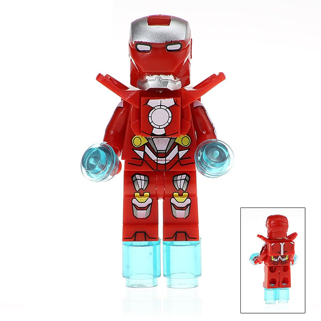 Iron Man Custom Design Jetpack Marvel Superhero Minifigure - Minifigure Bricks