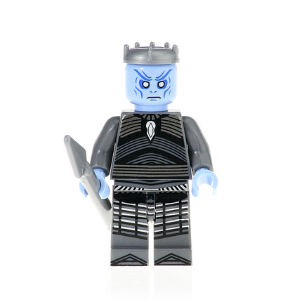 White Walker Knight King from Game of Thrones GoT custom Minifigure - Minifigure Bricks