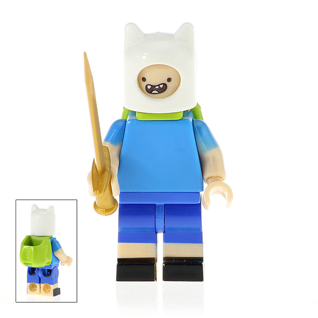 Finn from Adventure Time Custom Minifigure - Minifigure Bricks