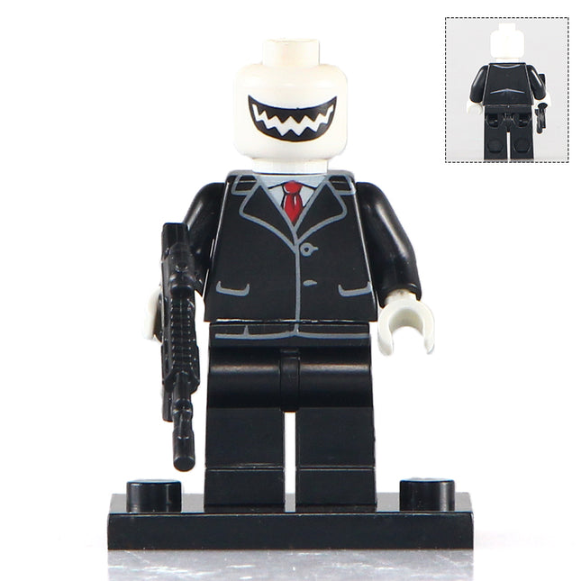 Mr Grin Henchman DC Comics Supervillain Minifigure v2 - Minifigure Bricks