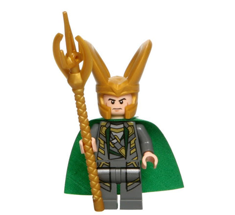 Loki The Avengers Custom Marvel Superhero Minifigure - Minifigure Bricks