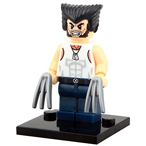 Logan Wolverine (X-Men) Marvel Superhero Minifigure - Minifigure Bricks