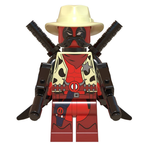 Sheriff Deadpool Custom Marvel Superhero Minifigure