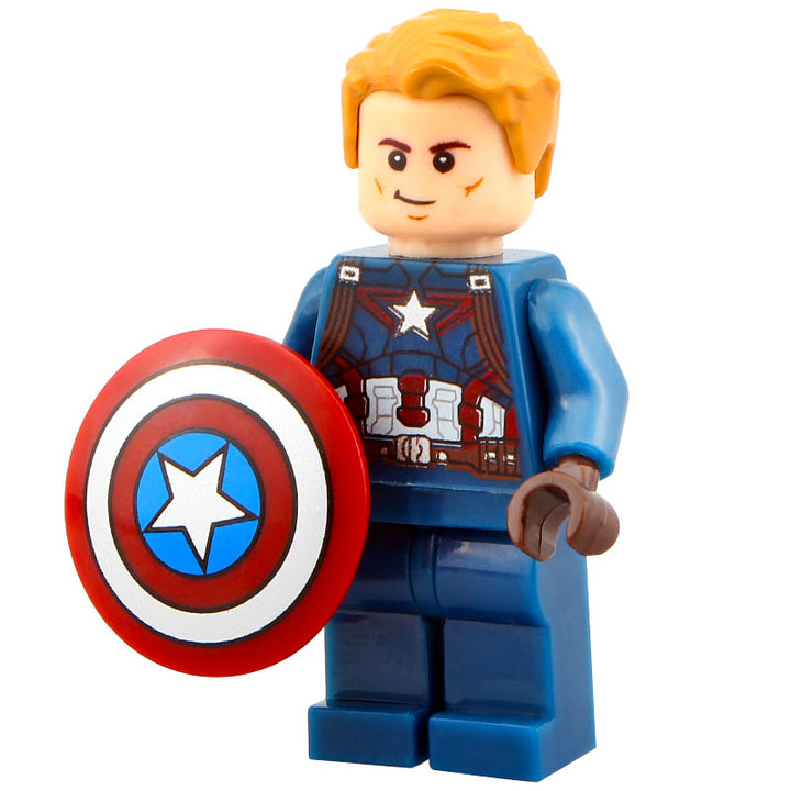 Captain America Custom Marvel Superhero Minifigure – Minifigure Bricks