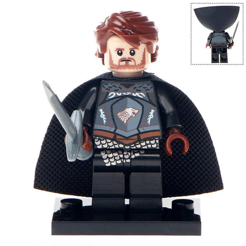 Rob Stark from Game of Thrones GoT custom Minifigure - Minifigure Bricks
