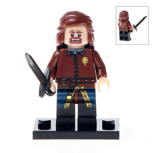 Ned Stark from Game of Thrones GoT custom Minifigure 2 - Minifigure Bricks
