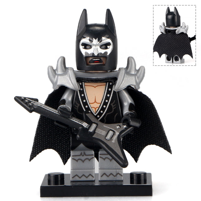 Glam Metal Batman Custom DC Comics Superhero Minifigure - Minifigure Bricks