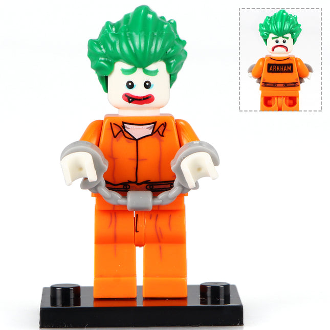 The Joker Prison Outfit Custom DC Comics Supervillain Minifigure v2 - Minifigure Bricks