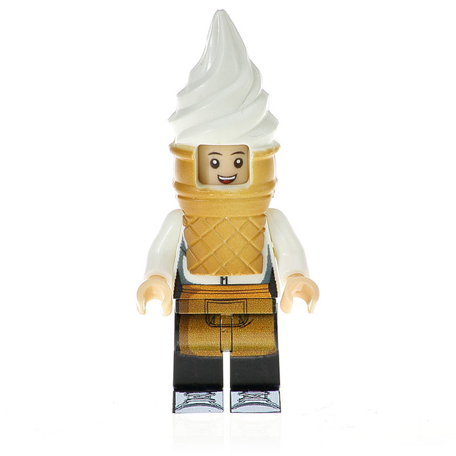 Ice Cream Cone Outfit Mascot Food Minifigure - Minifigure Bricks