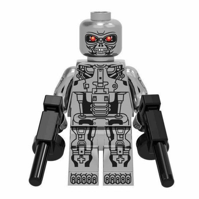 The Terminator T-800 Custom Minifigure – Minifigure Bricks
