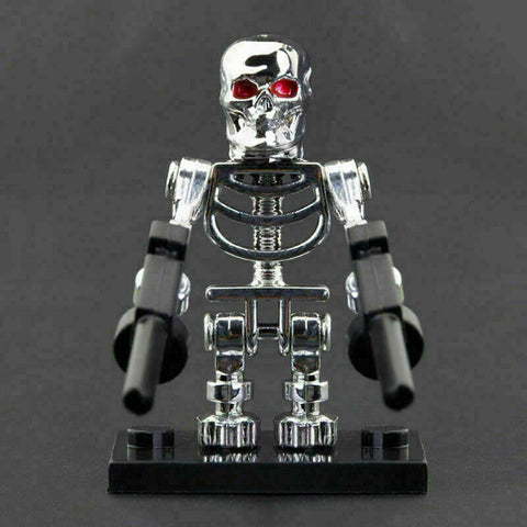 The Terminator T-800 Endoskeleton Custom Minifigure – Minifigure Bricks